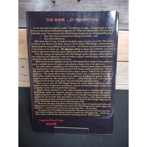 The Appearance Factor by E. Gaylon McCollough MD 9th Edition Paperback - Picture 2 of 2